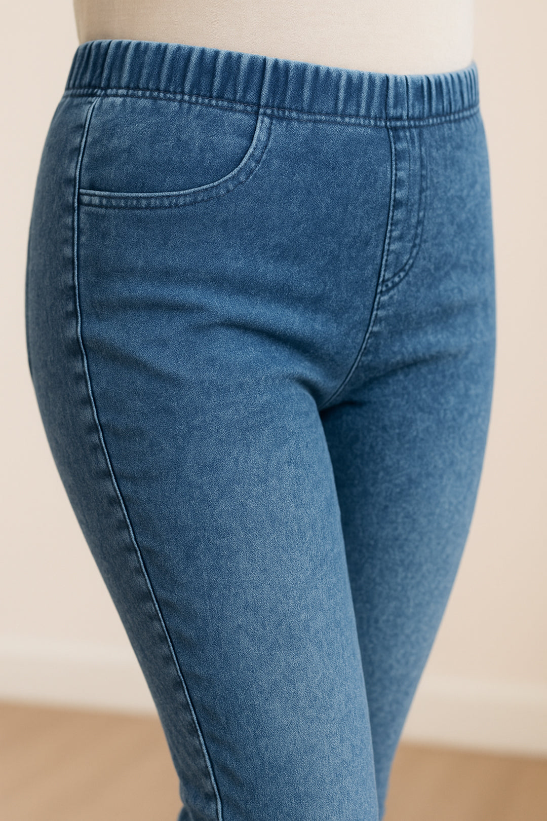 Teen Girls High Waist Slim Fit Stretchy Denim Jegging Pants Trousers 9-15 Years