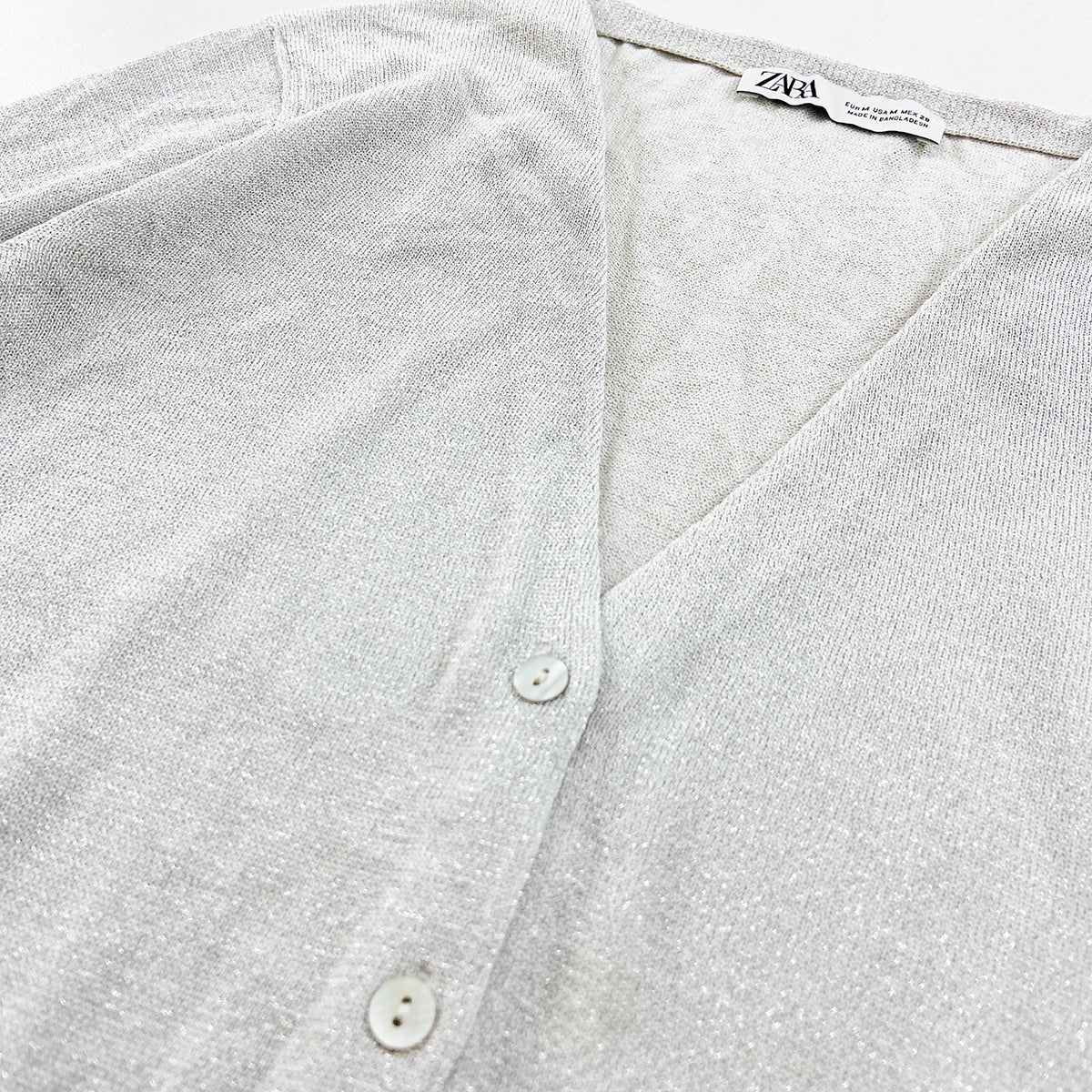 Womens Soft Thread Knit Sparkle Cardigan