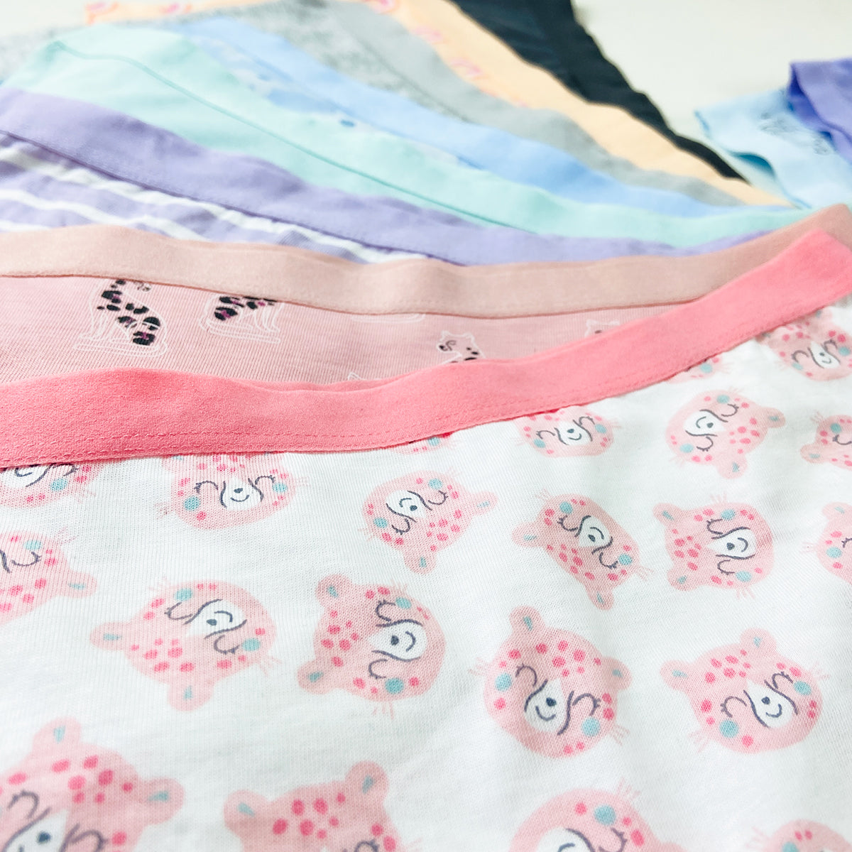 Pack of 5 Girls Premium Soft Cotton Boyshort Full Coverage Panties