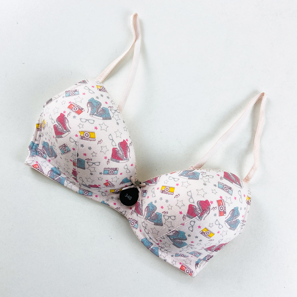 Womens Non Wire Padded Push Up Bra 34 Size