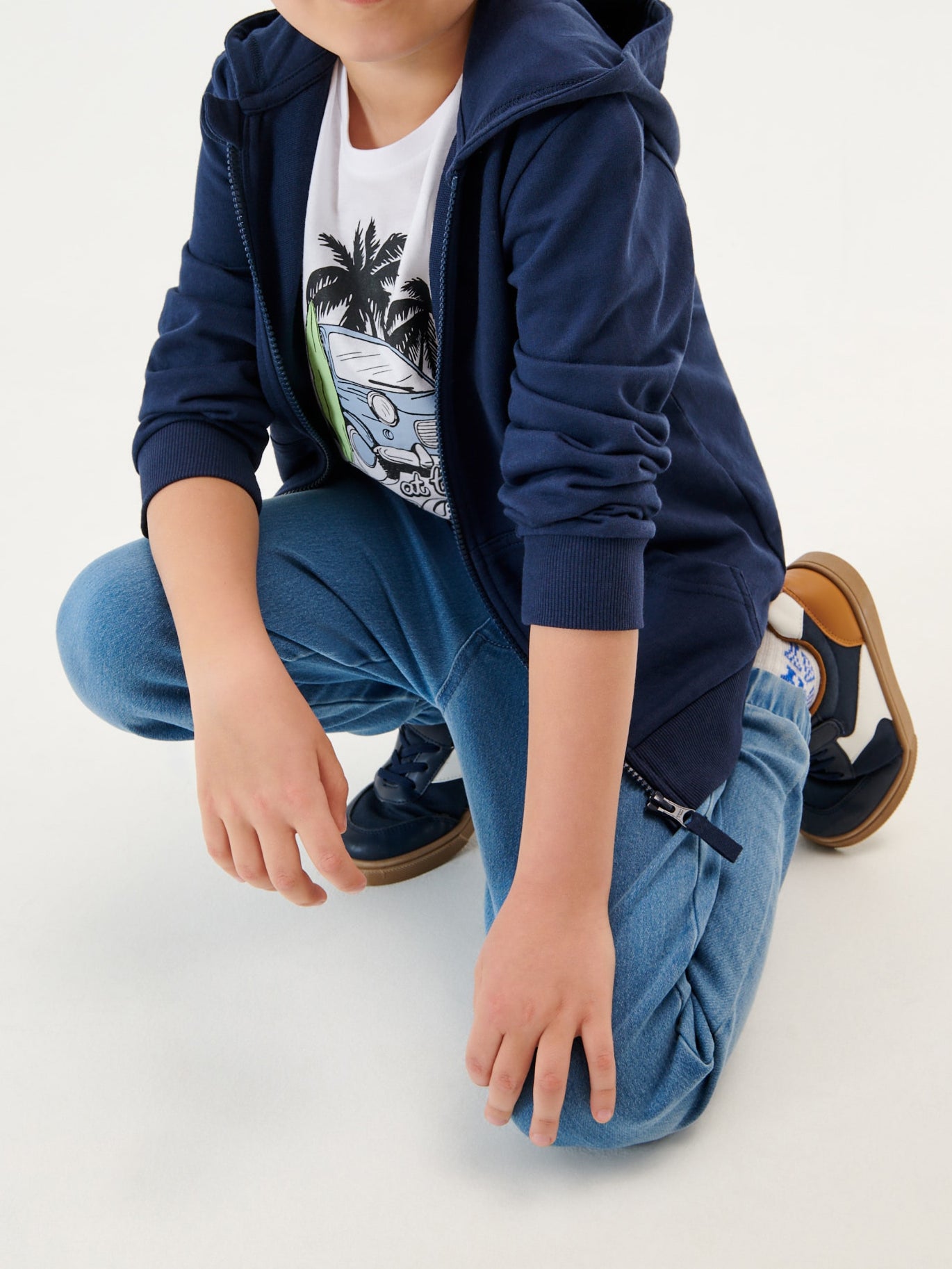 Kids Zip Up Hoodie Sweatshirt