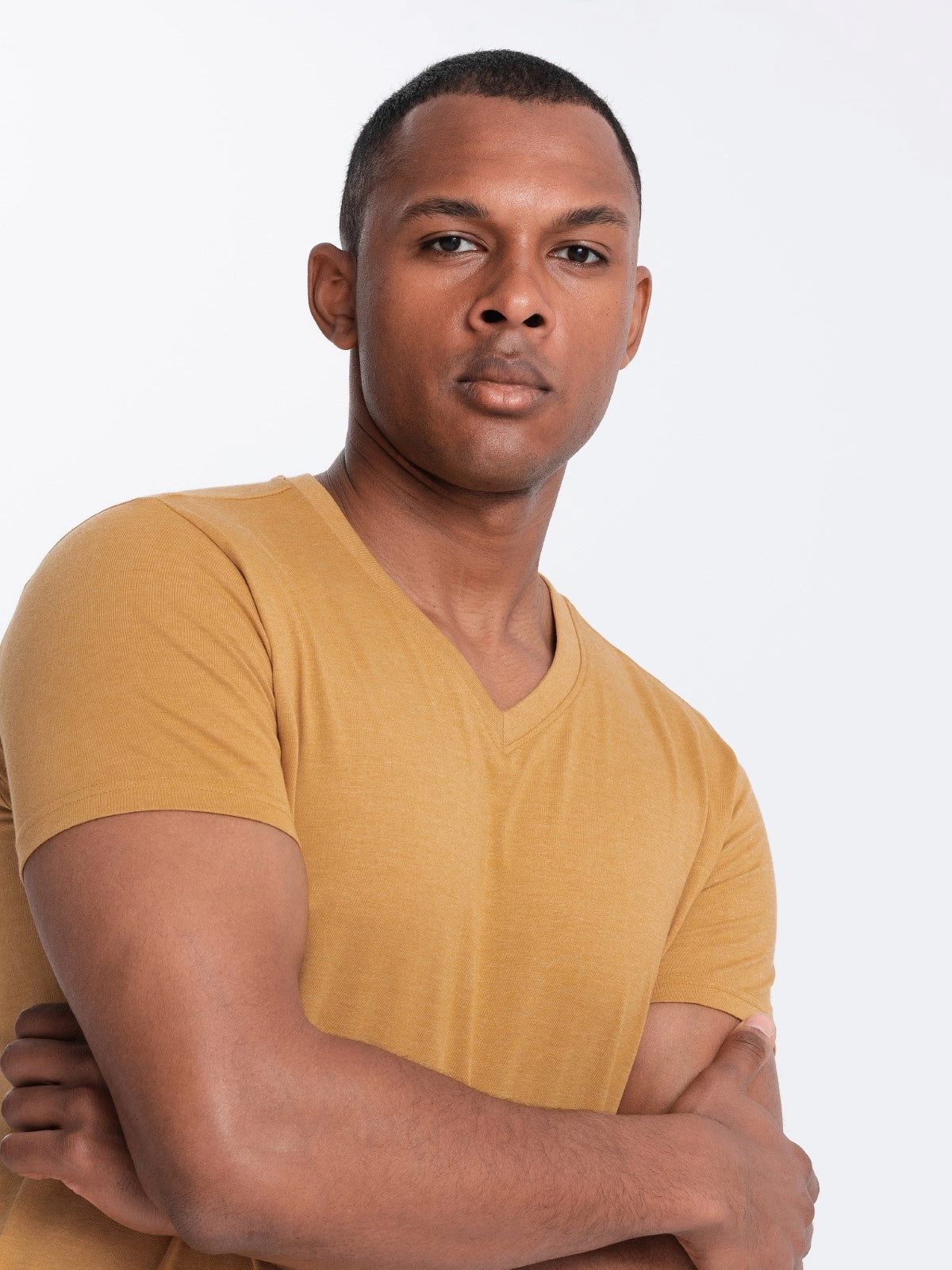 Men's Short Sleeve V-Neck Cotton T-Shirt