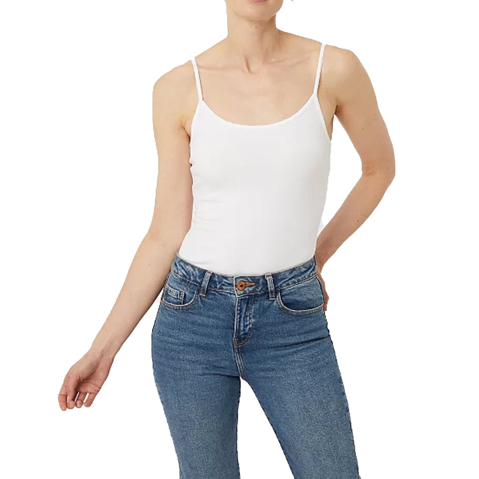 Women's Cotton Scoop Neck Adjustable Spaghetti Strap Cami Tank Tops