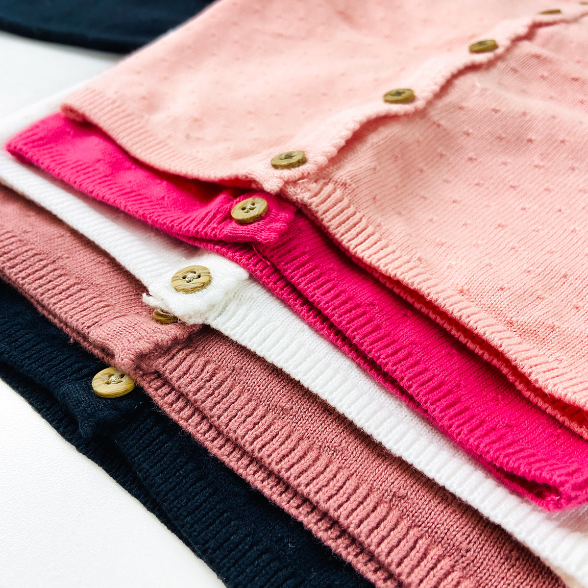 Girls Premium Soft Knit Button Cardigan