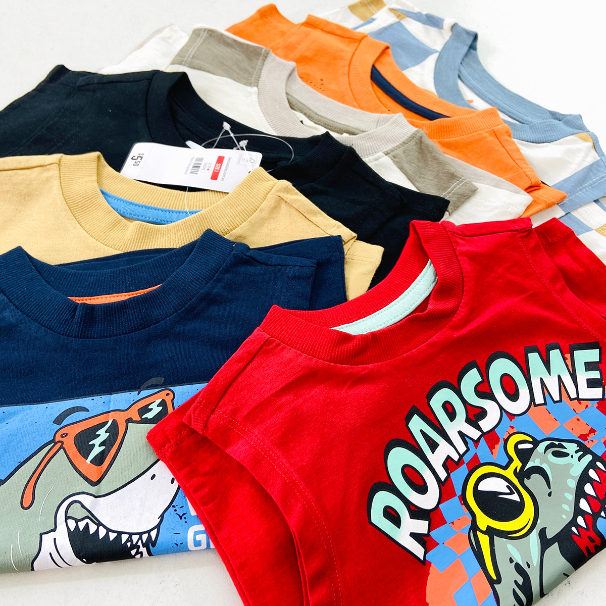 Boys Printed Sleeveless Soft Cotton & Breathable Summer Tank Top