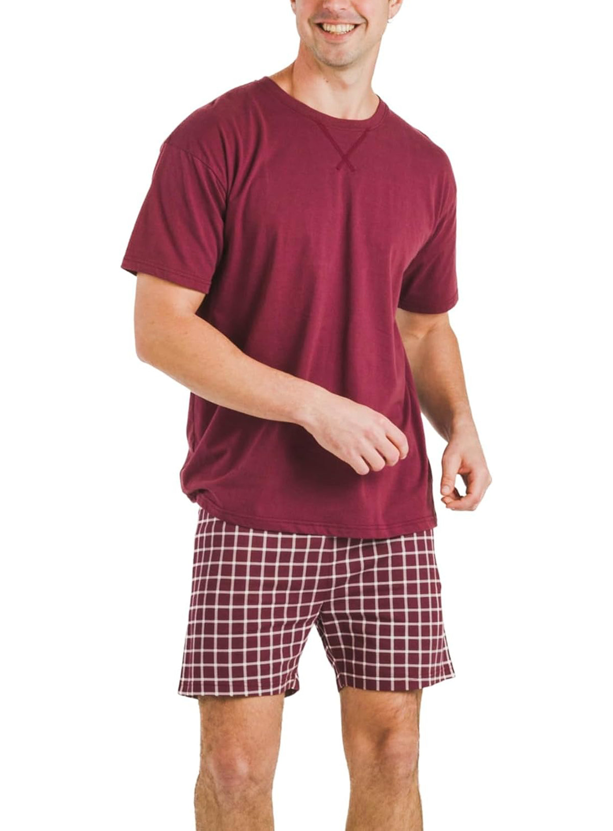 Mens Summer Soft Lightweight Printe Sleepwear Pajama Shorts