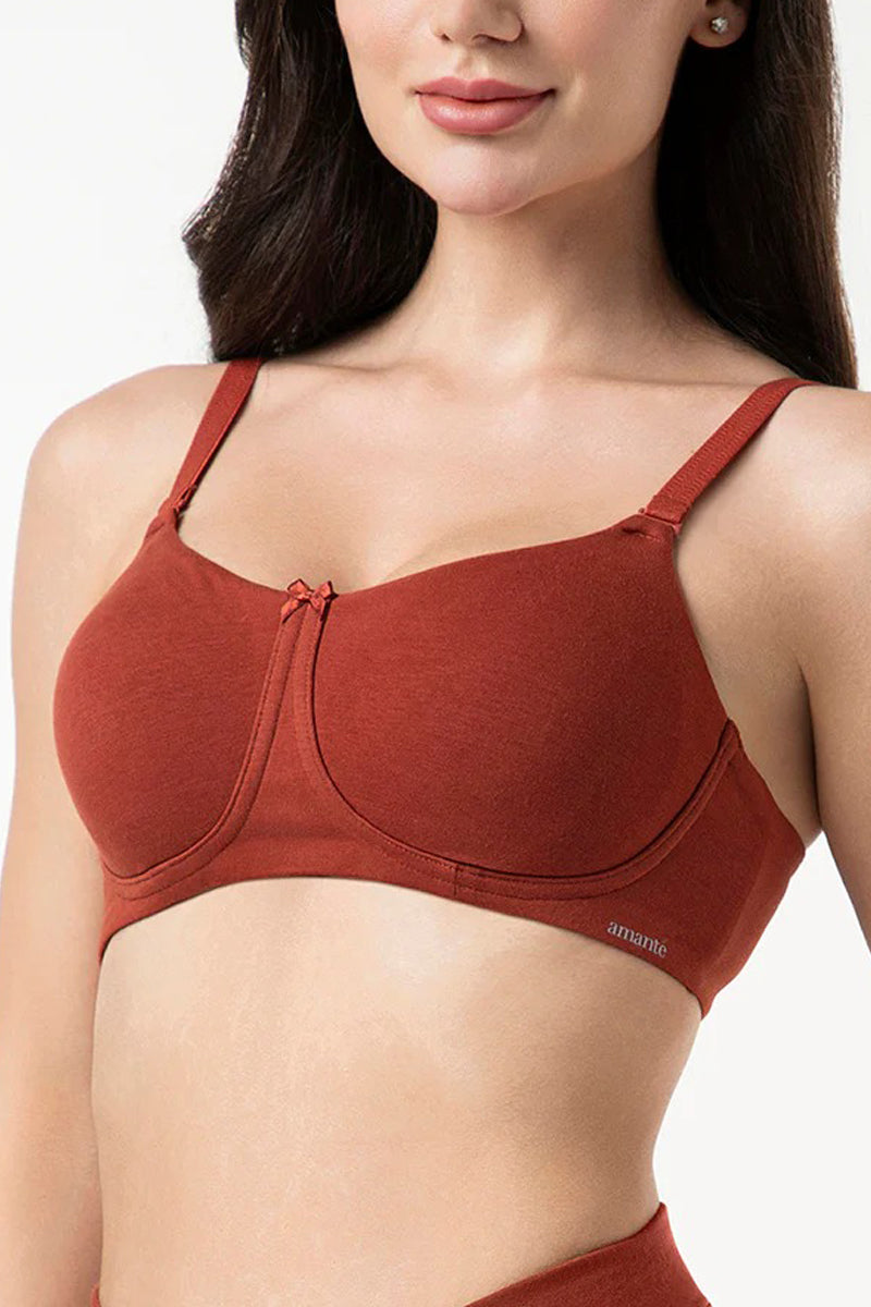 Womens Cotton Non-Padded Non-Wired Full Coverage Bra