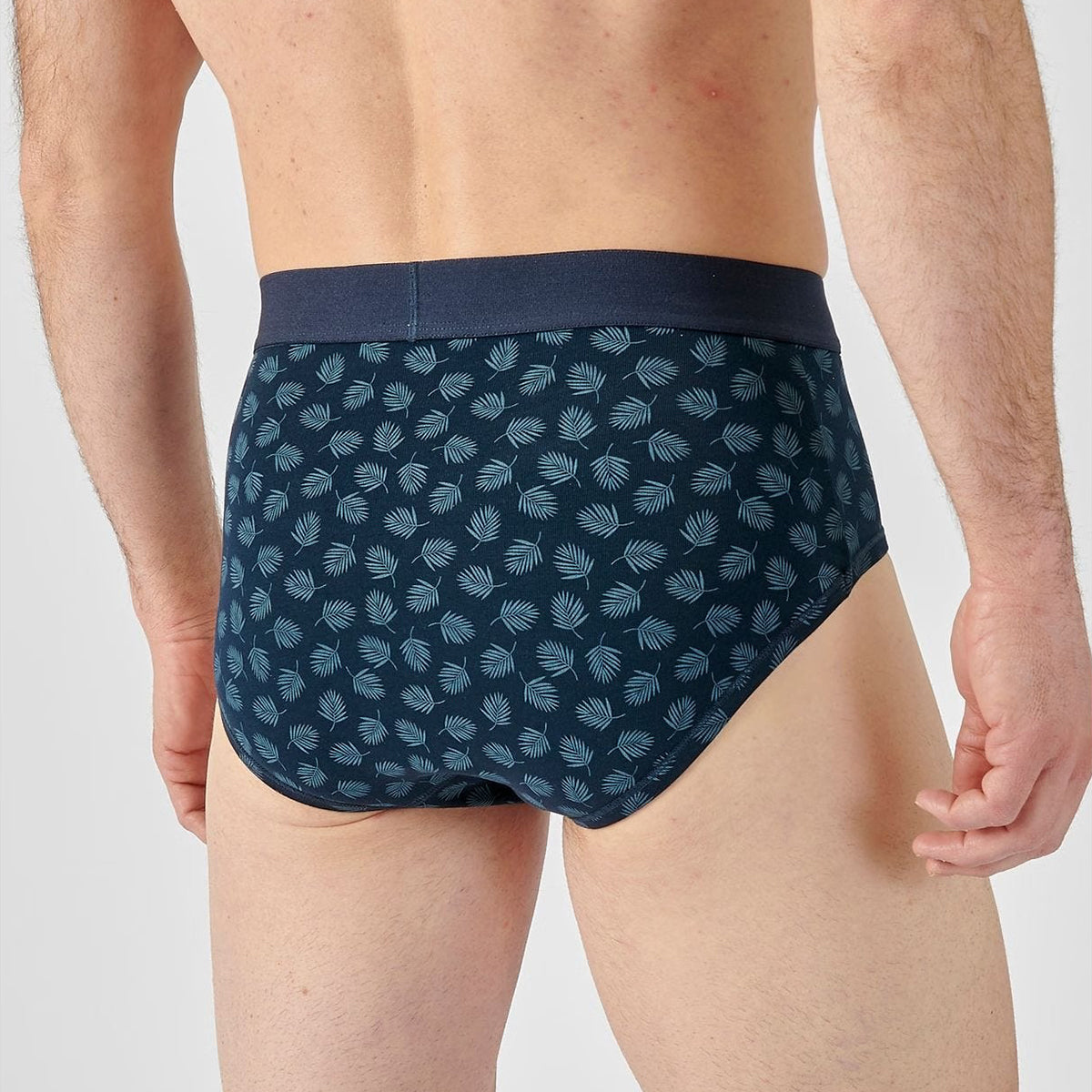 Pack of 3 Mens Classic Cotton Stretch Elastic Waistband Briefs