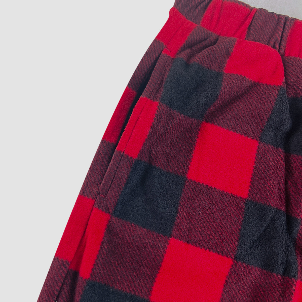 Mens Fleece Checked Sleepwear Pajama Pant