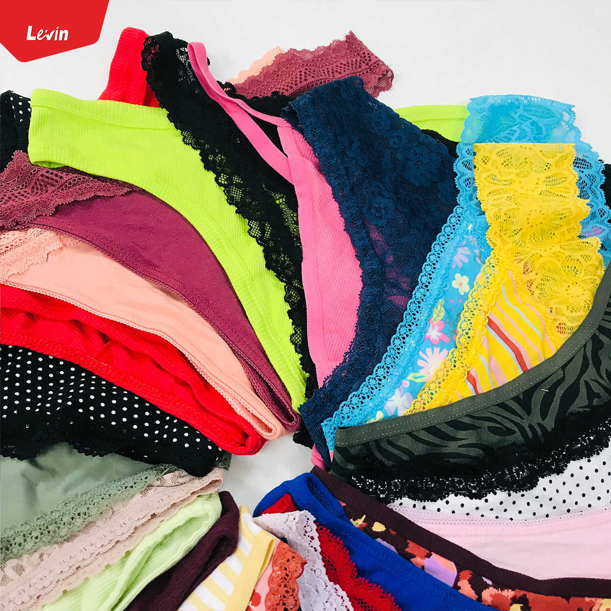 Pack of 5 Assorted Multicolor Ladies Premium Sexy Thong