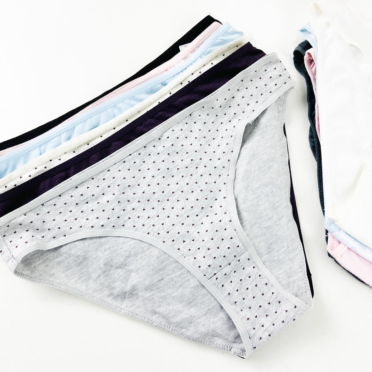 Pack of 5 Ladies Half Back Coverage Cotton Brief Panty