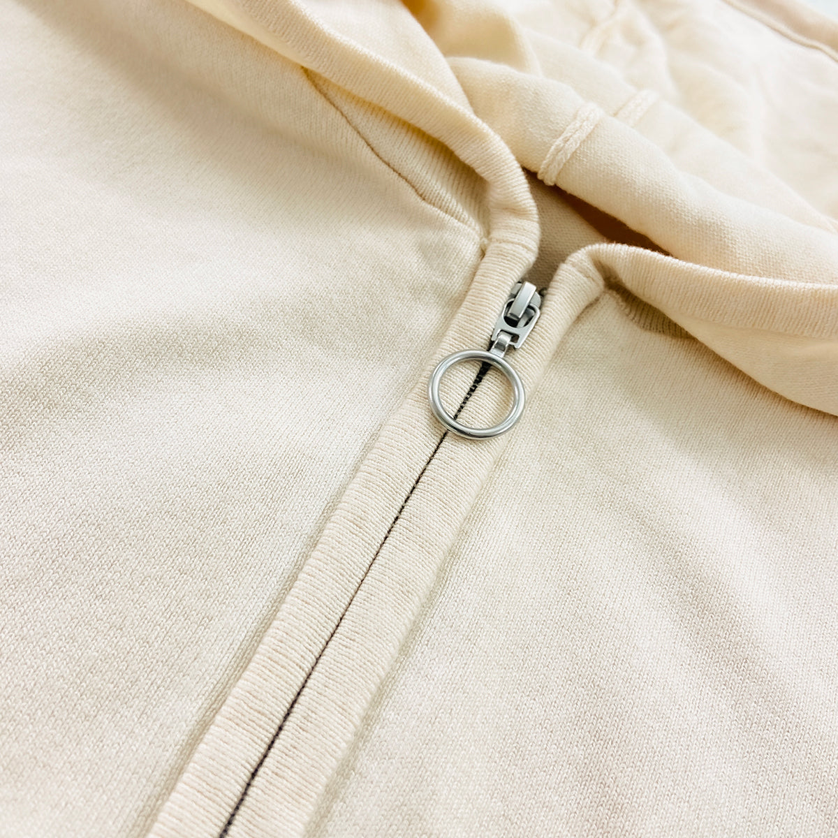 Baby & Teen Girls Soft Knit Zip-Up Ribbed Hoodie With Pockets