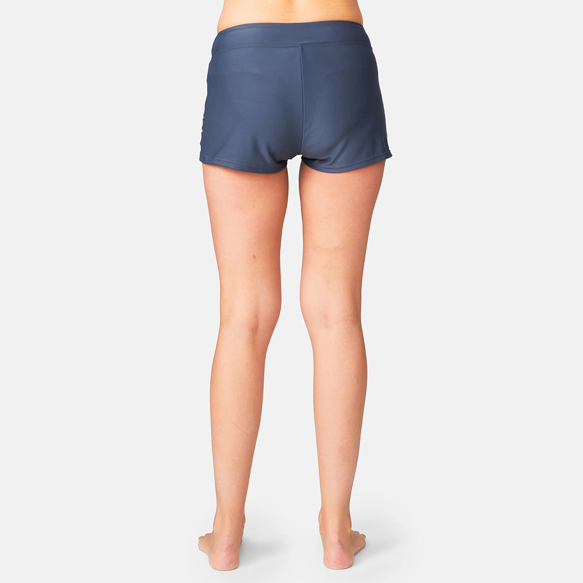Women's Laser-Cut Quick-Dry Swim Boyshorts with Inner Brief
