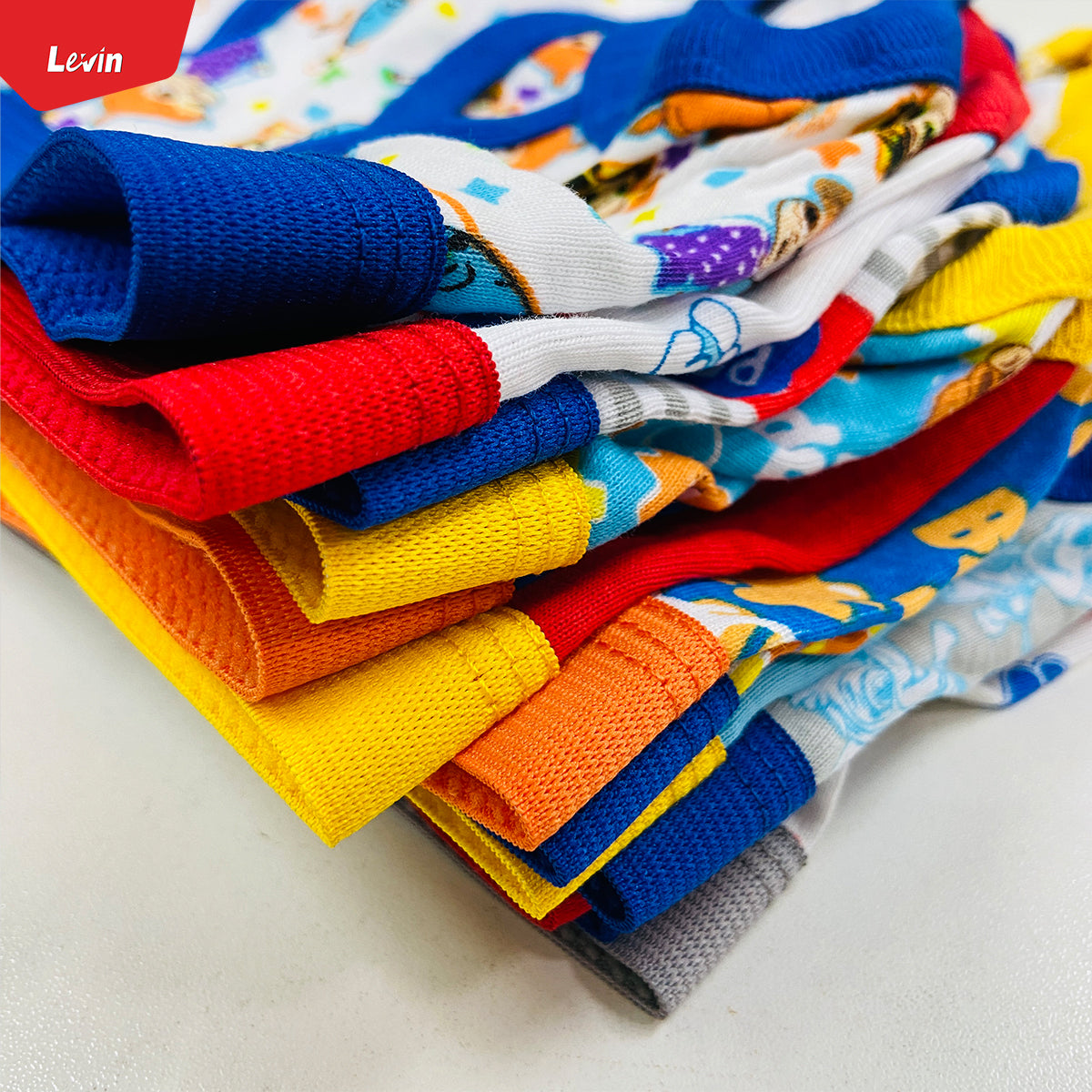 Pack of 5 Assorted Multicolor Soft Ribbed Boys Underwear