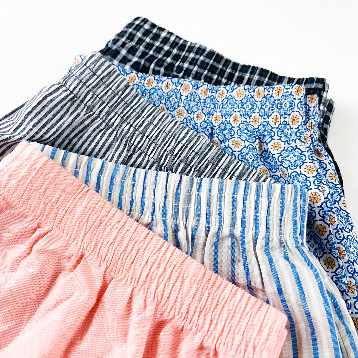 Mens Soft Breathable Cotton Woven Trunk Boxer