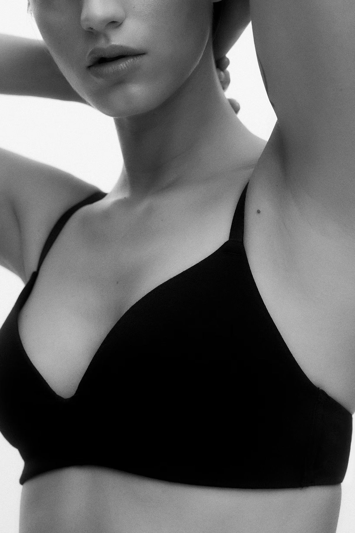 Womens Organic Cotton Padded Soft-Cup Adjustable Straps Bra