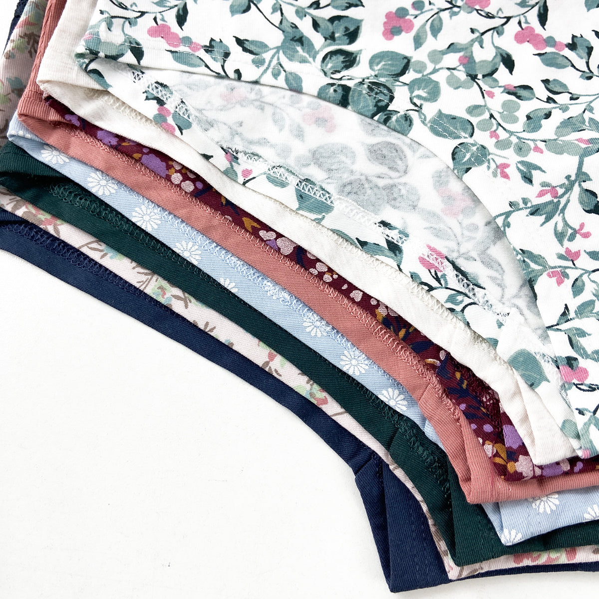 Pack of 5 Womens Cotton Hipster Printed & Solid Lace Panty