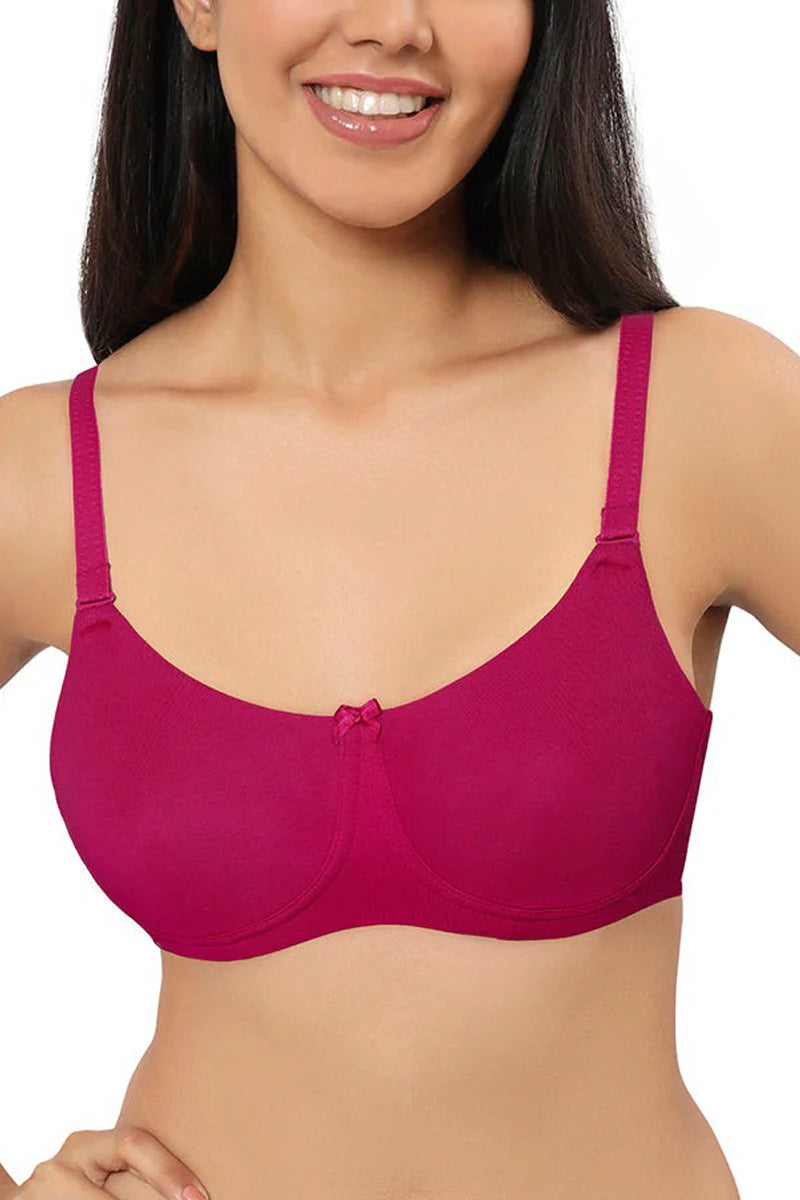 Womens Cotton Non-Padded Non-Wired Full Coverage Bra