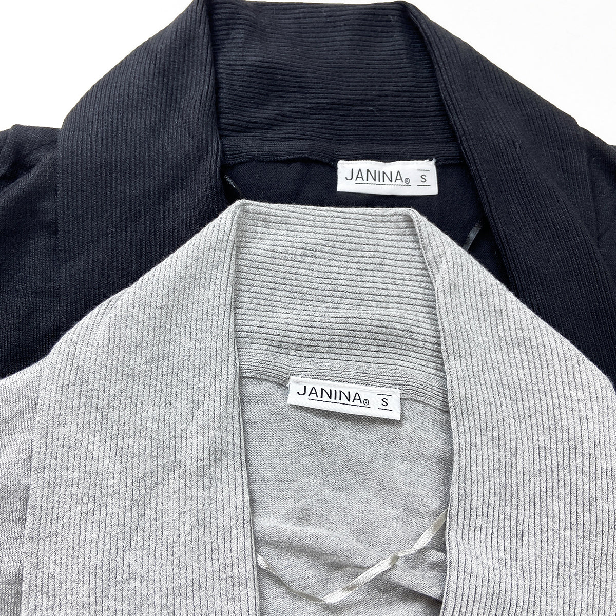 Womens Ribbed Trim Classic Open-Front Knit Cardigan