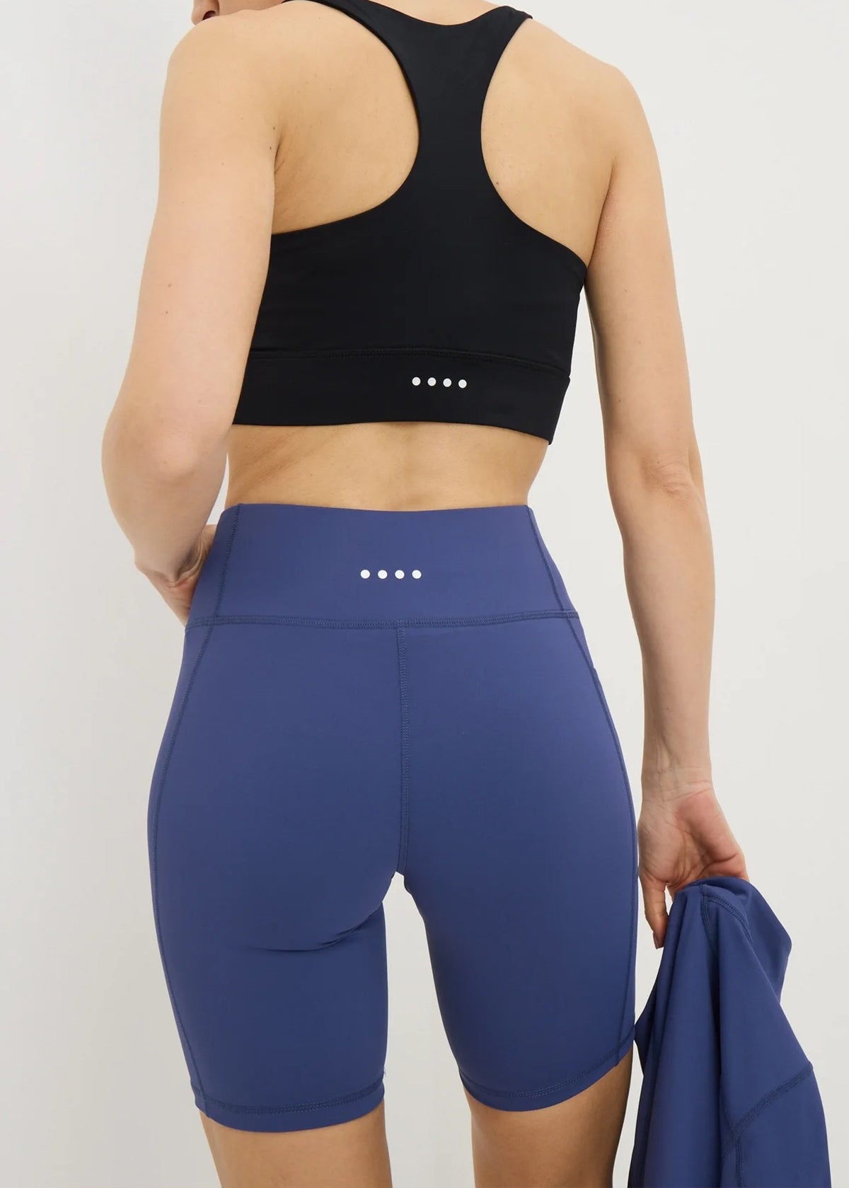 Womens High Waist Sold Cycling Media Pocket Shorts