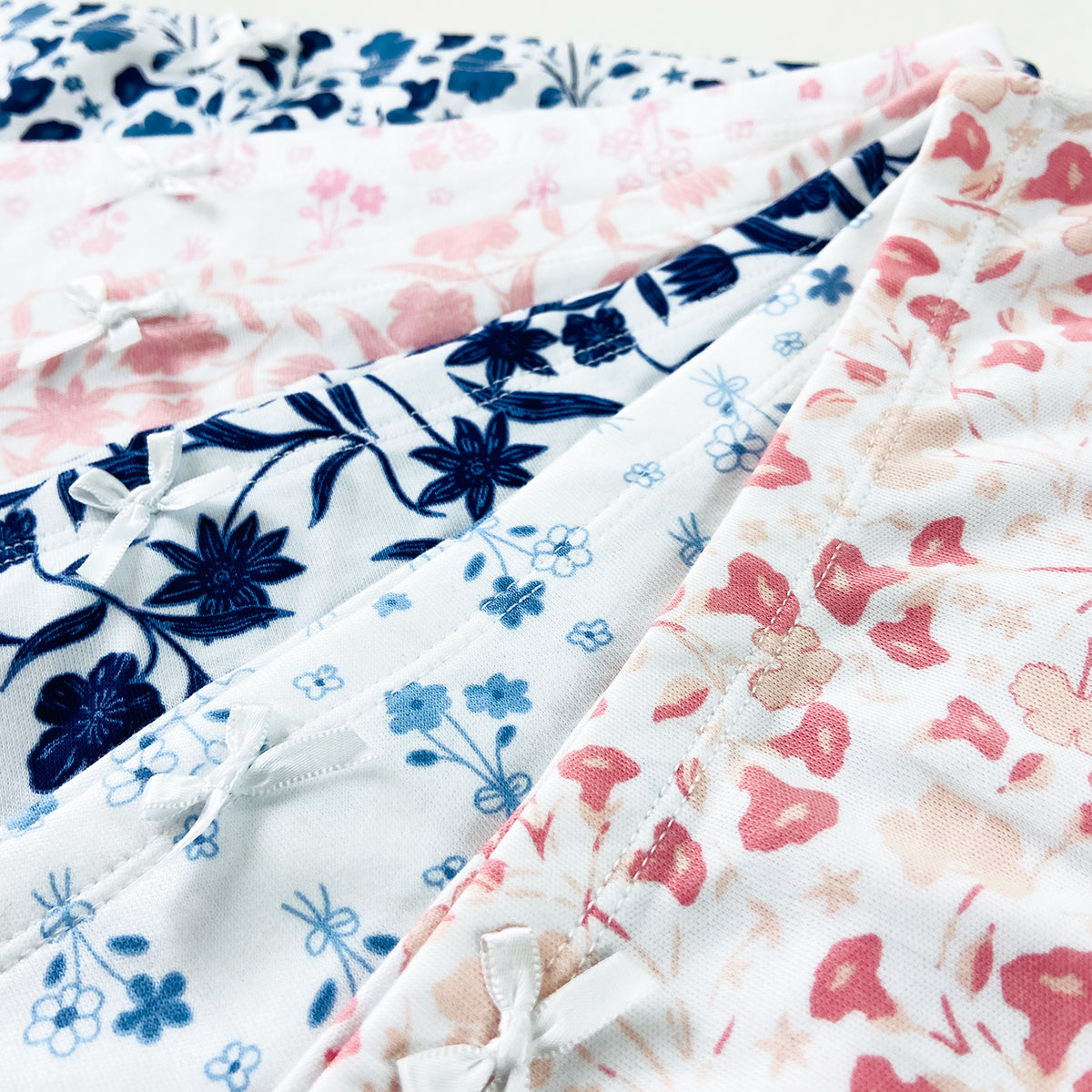 Pack of 3 Womens Floral Printed Cotton Hipster Panty