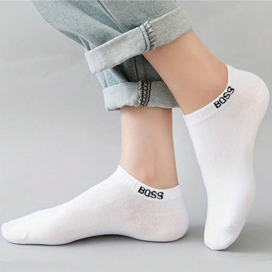 Pack of 5 Pairs Men’s Ankle Cut White Soft Cotton Socks