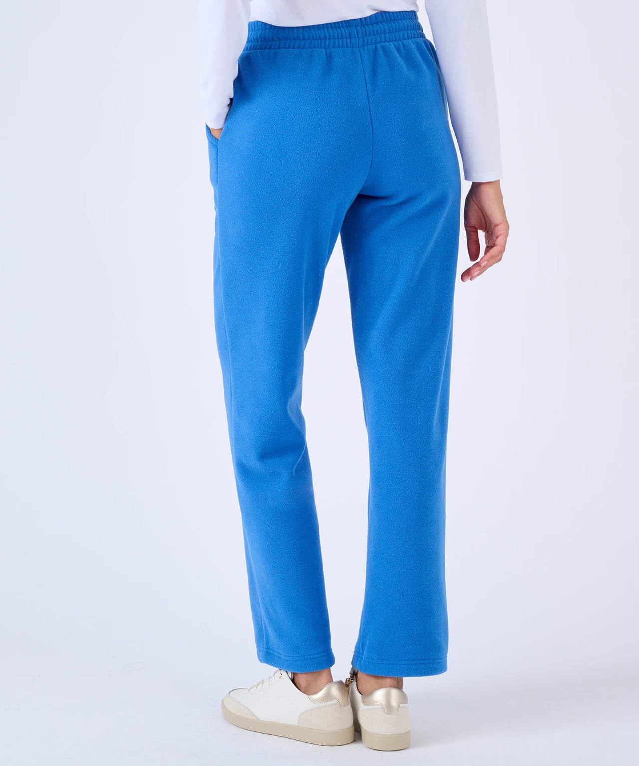 Womens Micro Fleece Straight Leg Pants with Pockets