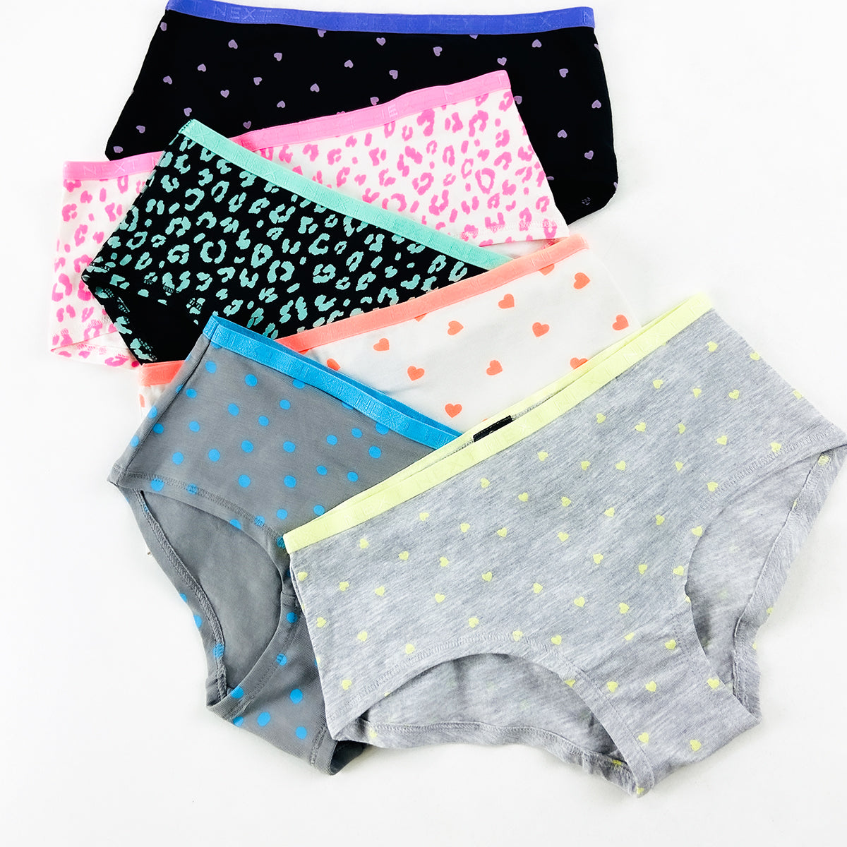 Pack of 5 Girls Cotton Printed Brief Panty Underwear
