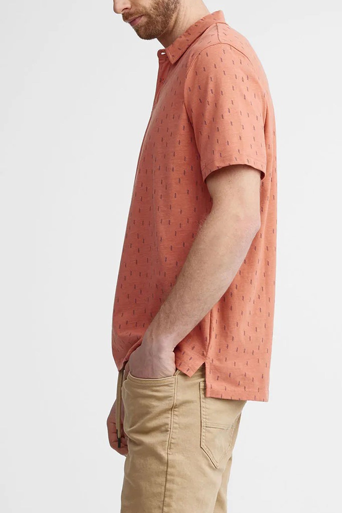 Mens Printed Short Sleeve Cotton Stylish & Casual Polo Shirt