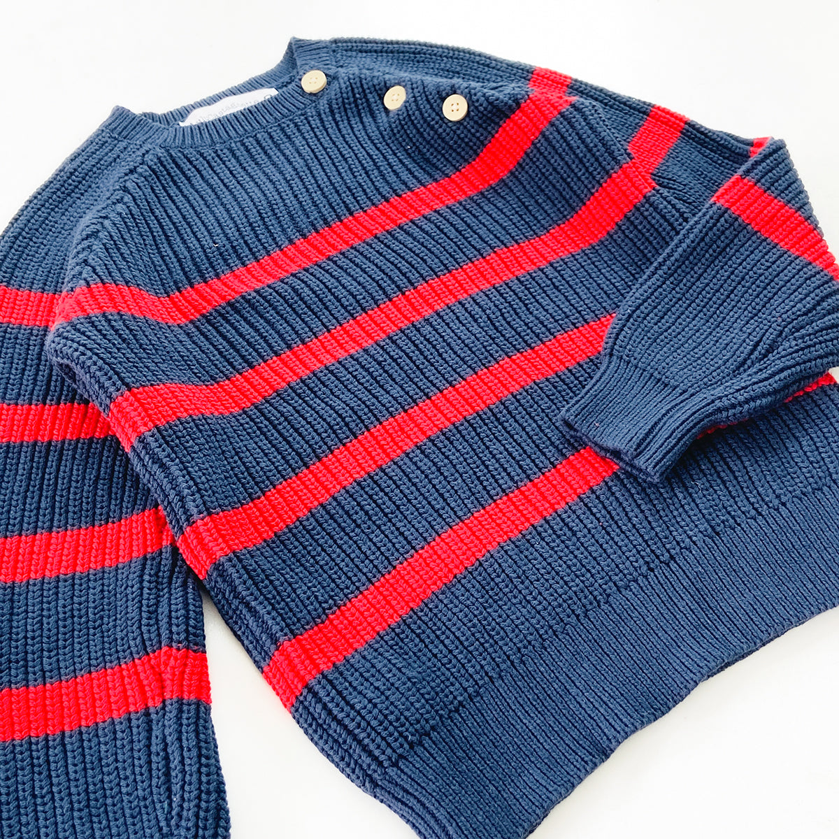 Kids Knit Striped Winter Pullover Sweater