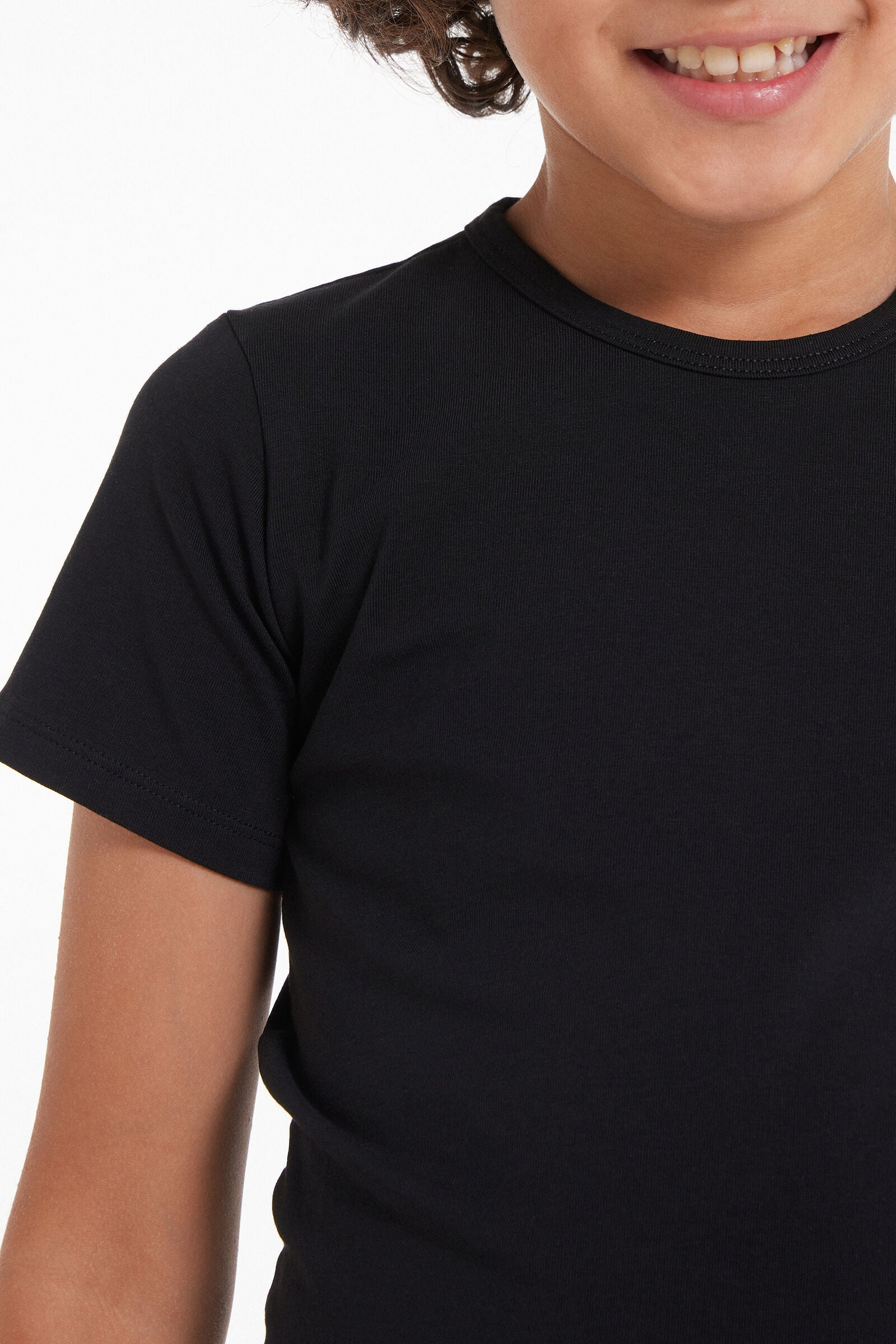 Pack of 2 Boys Basic Round Neck Cotton Undershirt