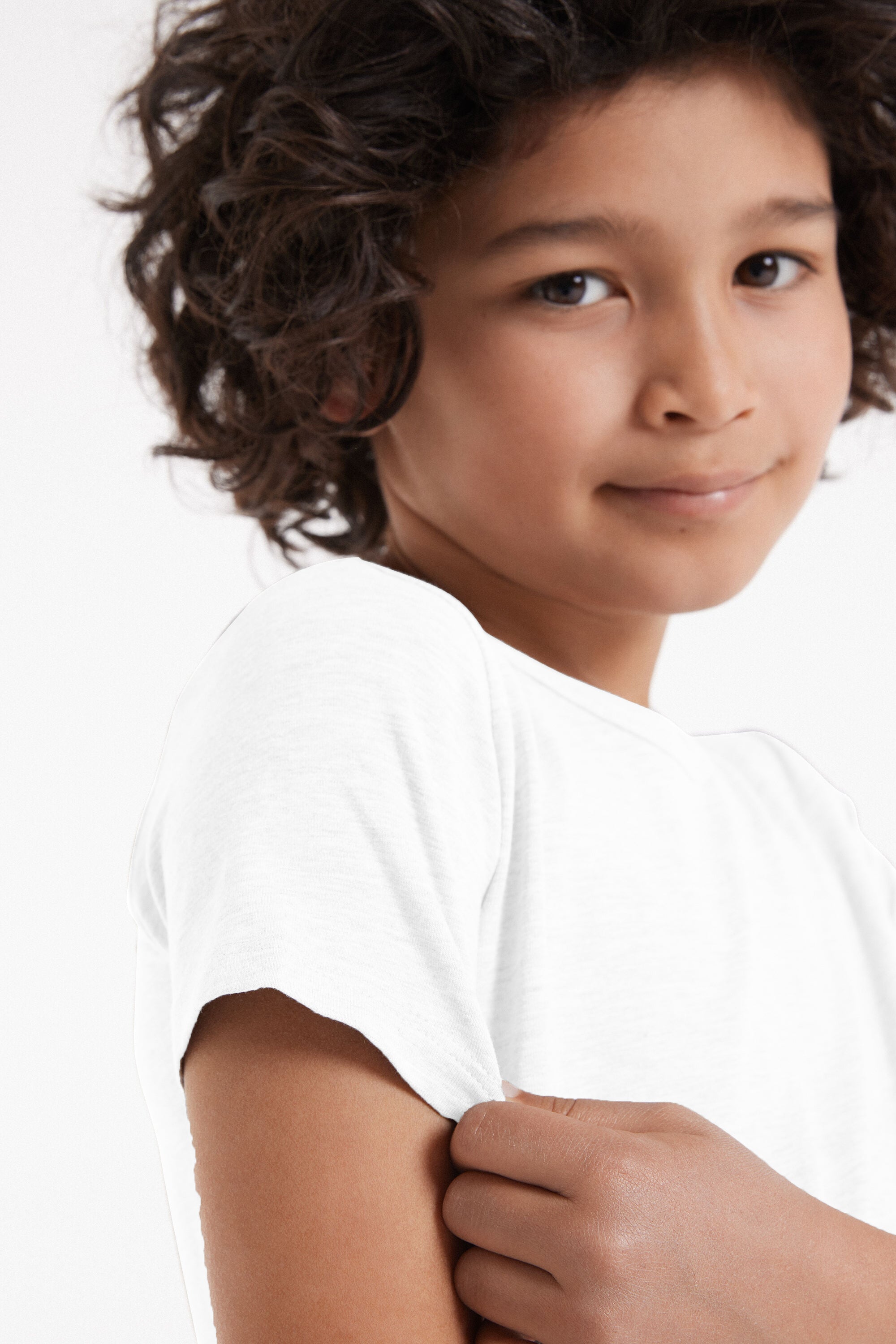 Pack of 2 Boys Basic Round Neck Cotton Undershirt