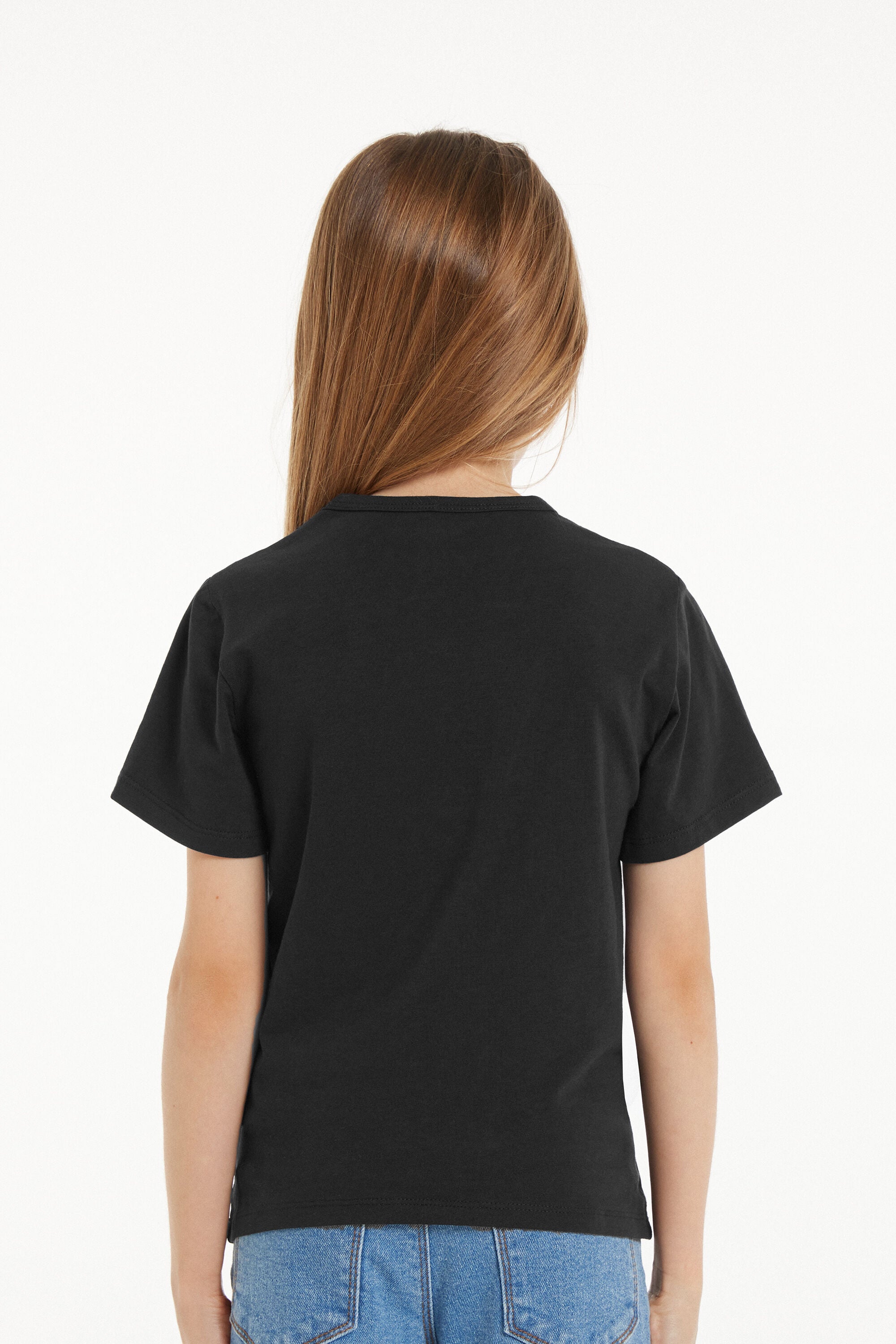 Pack of 3 Kids Basic Round Neck Cotton T-Shirt