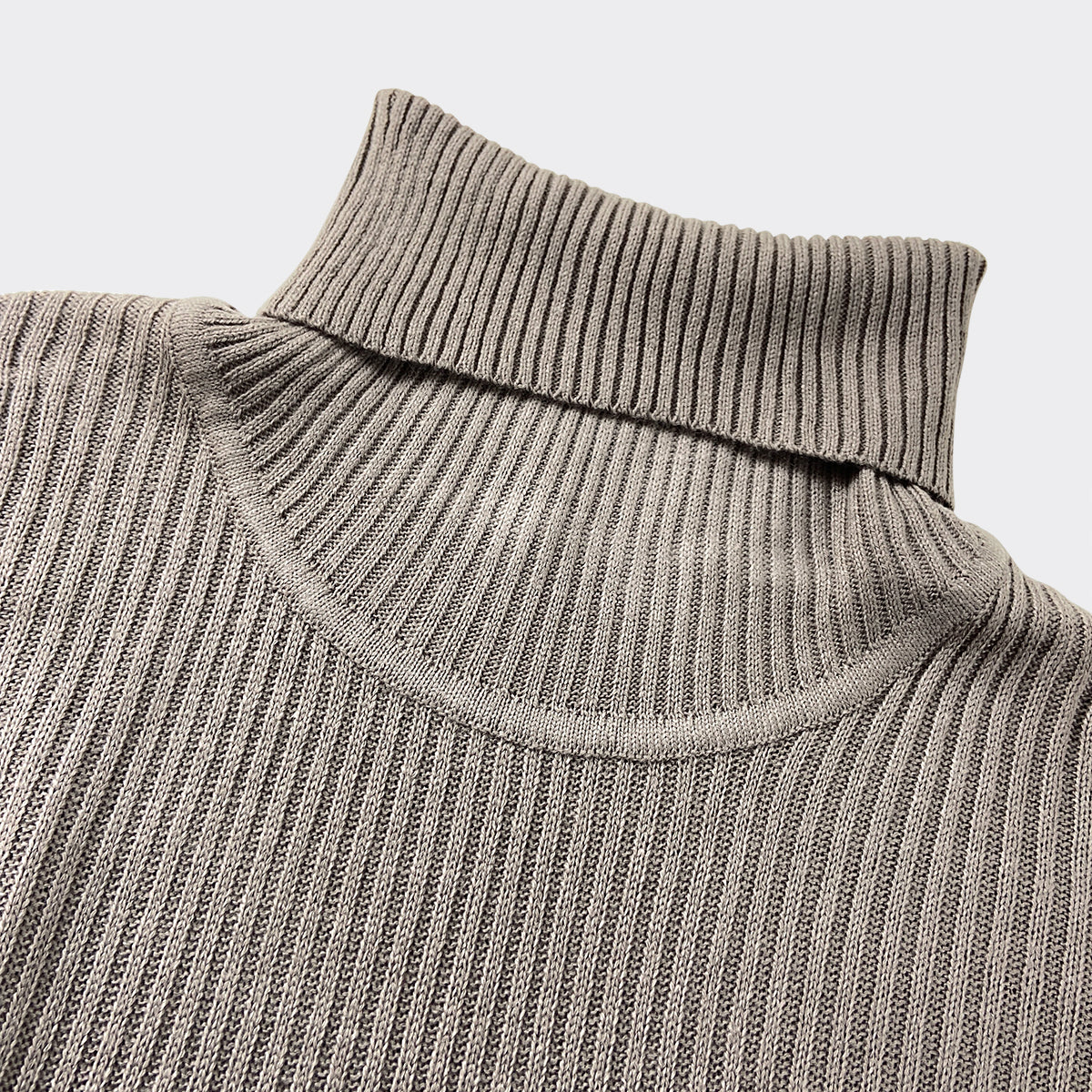 Womens Ribbed Knit Turtleneck Soft Stretch Sweater