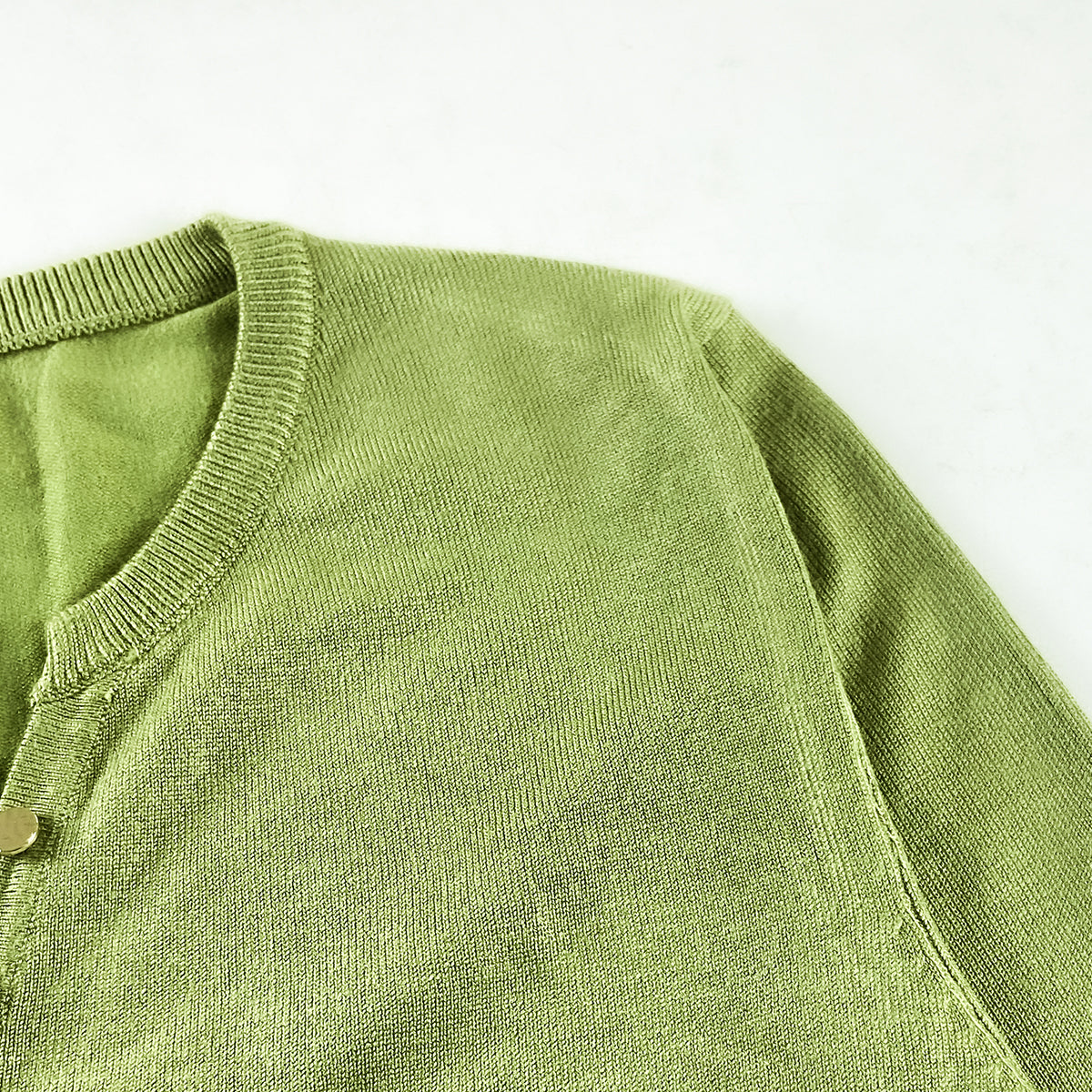 Womens Premium Long Sleeve Soft Knit Henley Sweater