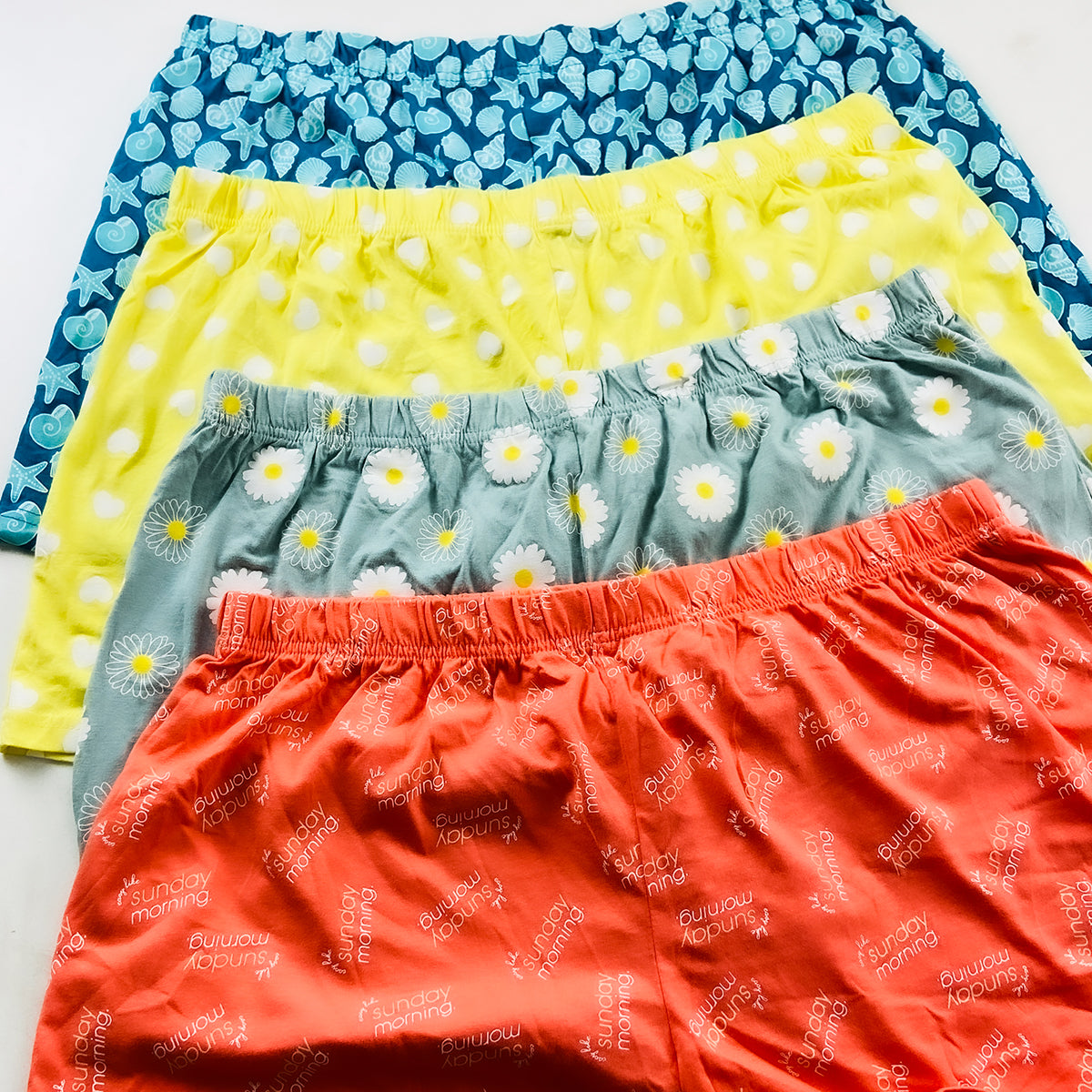 Womens Premium Cotton Printed Shorts