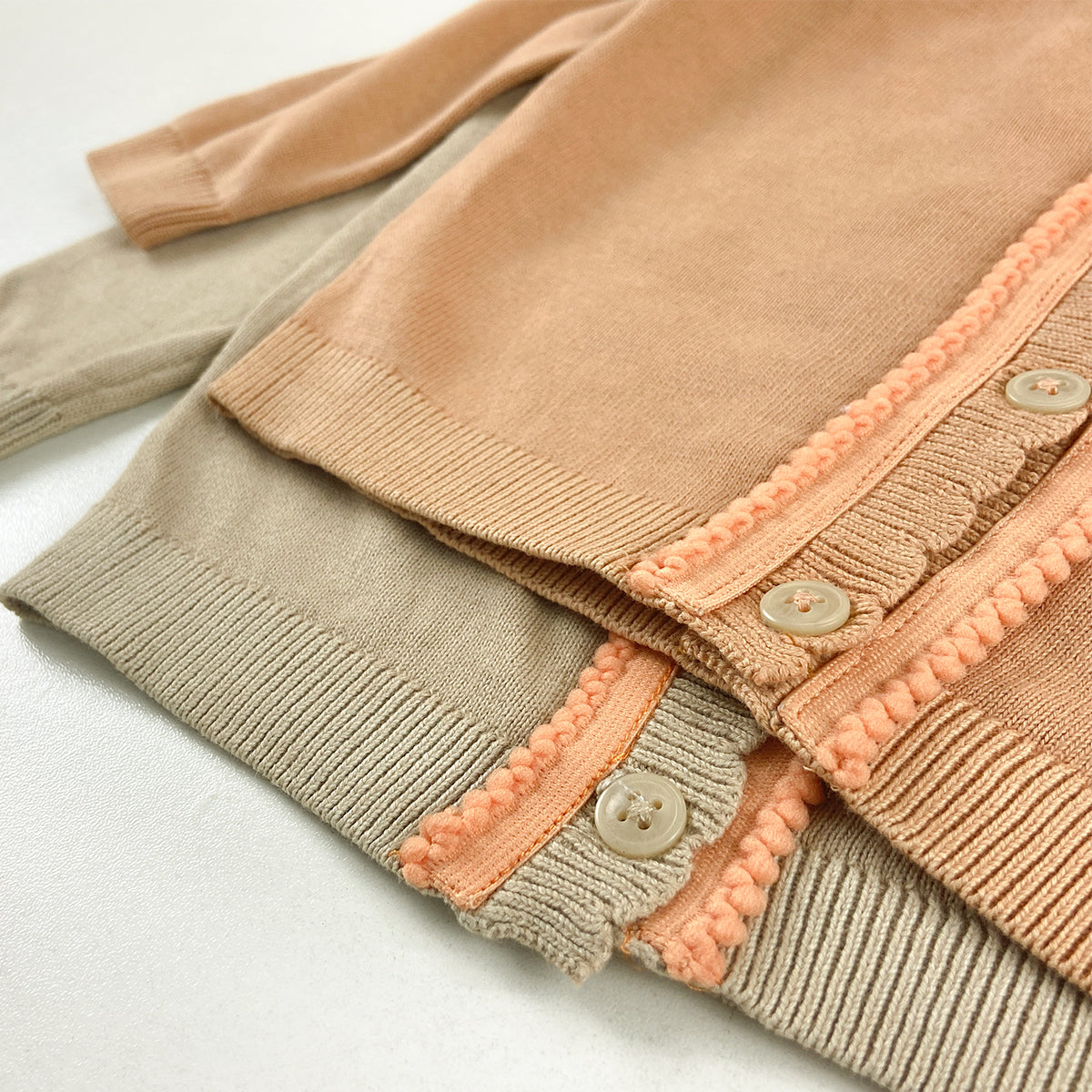 Girls Cotton Knitted Cardigan Sweater