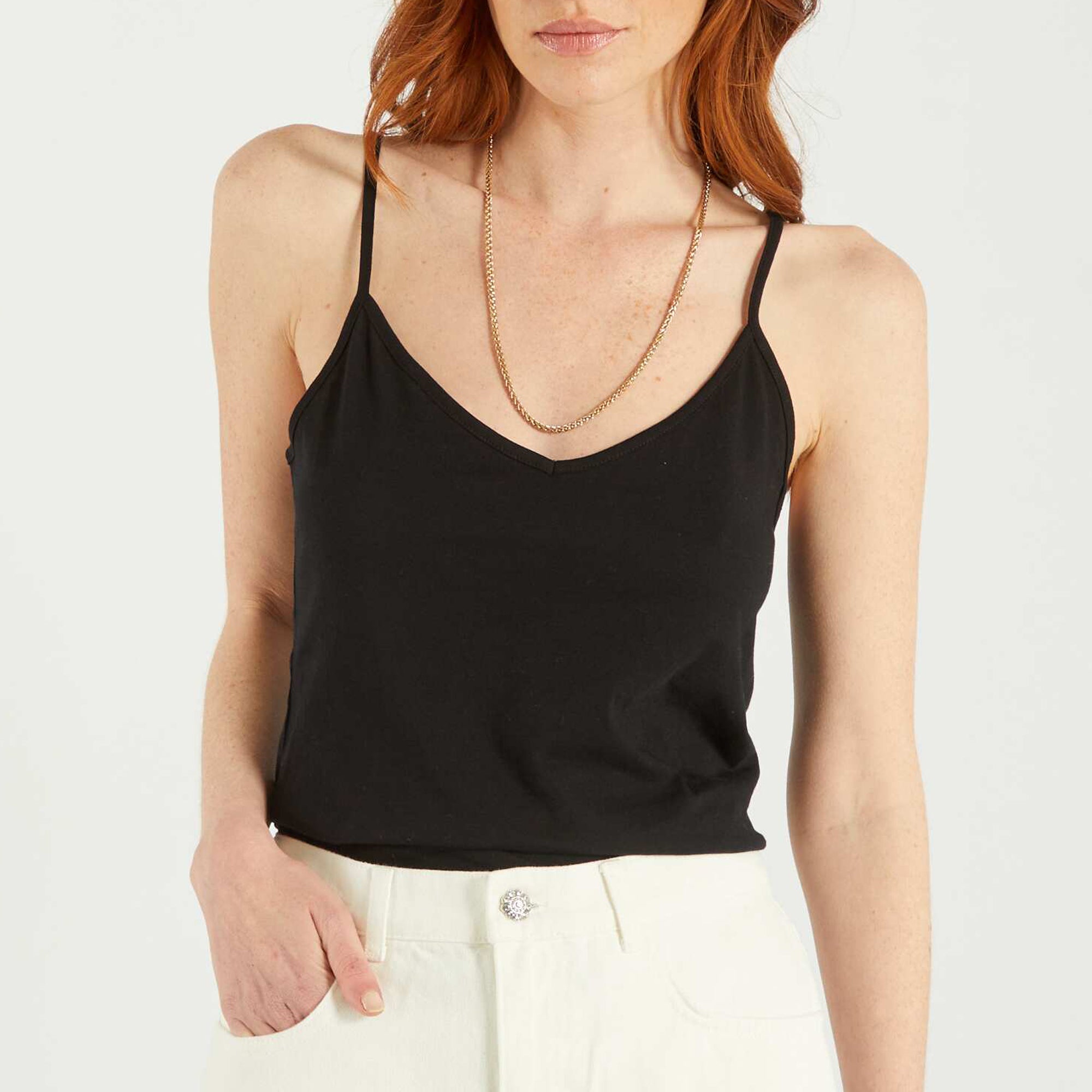 Ladies Basic Camisole Cotton Tank Top