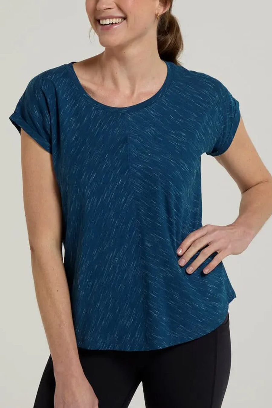 Women's Slouch Fit Round Neck Cotton T-Shirt