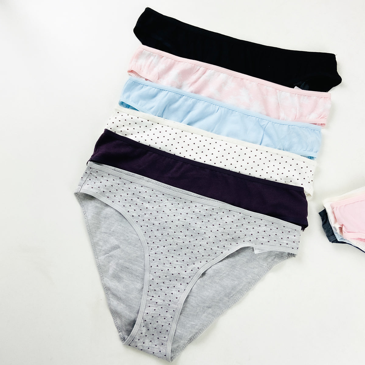 Pack of 5 Ladies Half Back Coverage Cotton Brief Panty