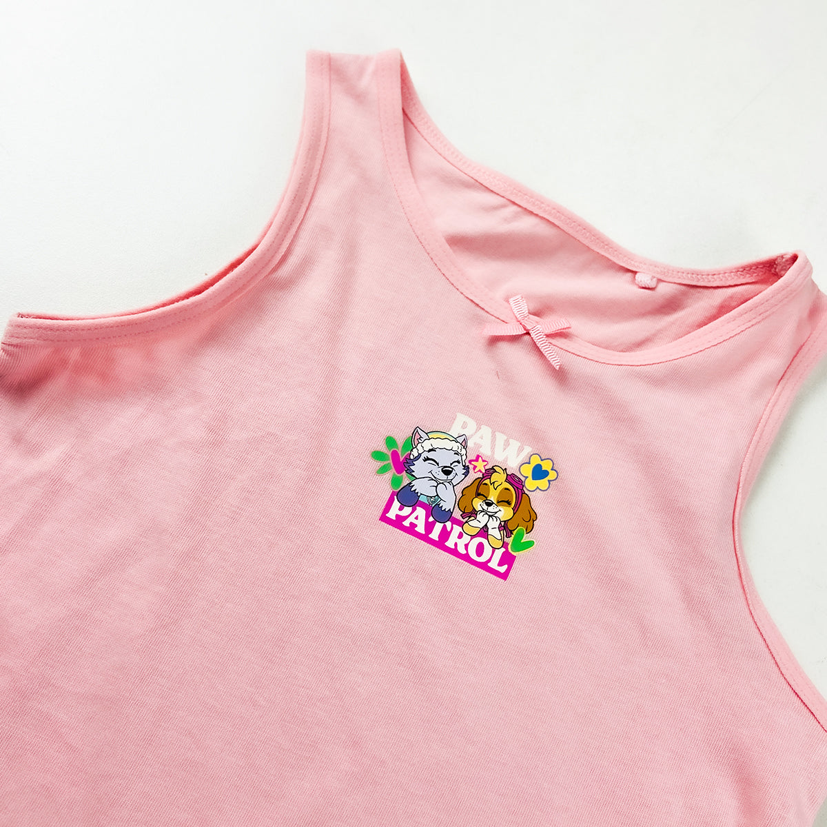 Girl's Print Scoop Neck Soft Sleeveless Vest Tank Tops