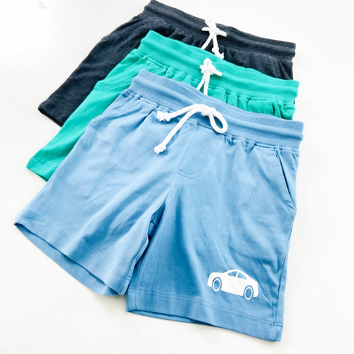 Baby Boys Soft Cotton Summer Shorts with Drawstring