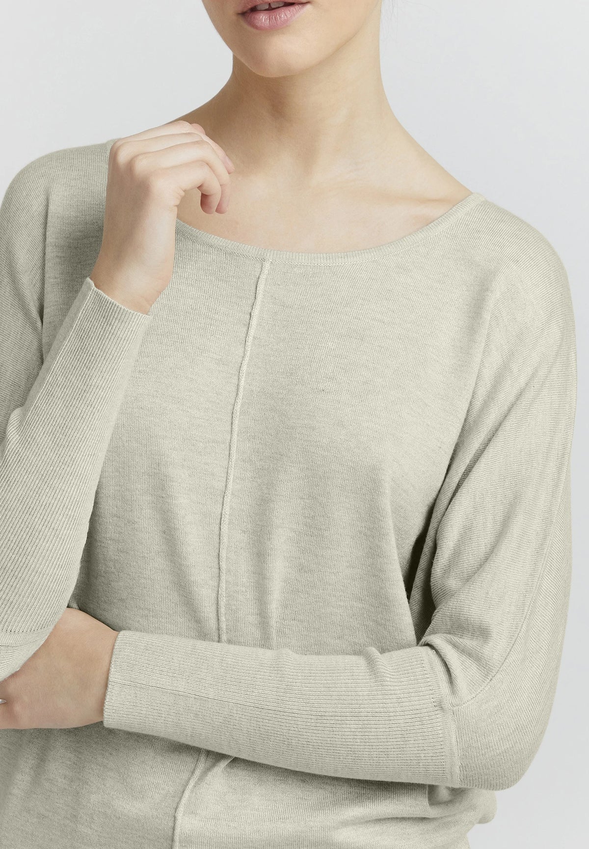 Womens Premium Soft Viscose Knit Crew Neck Sweater