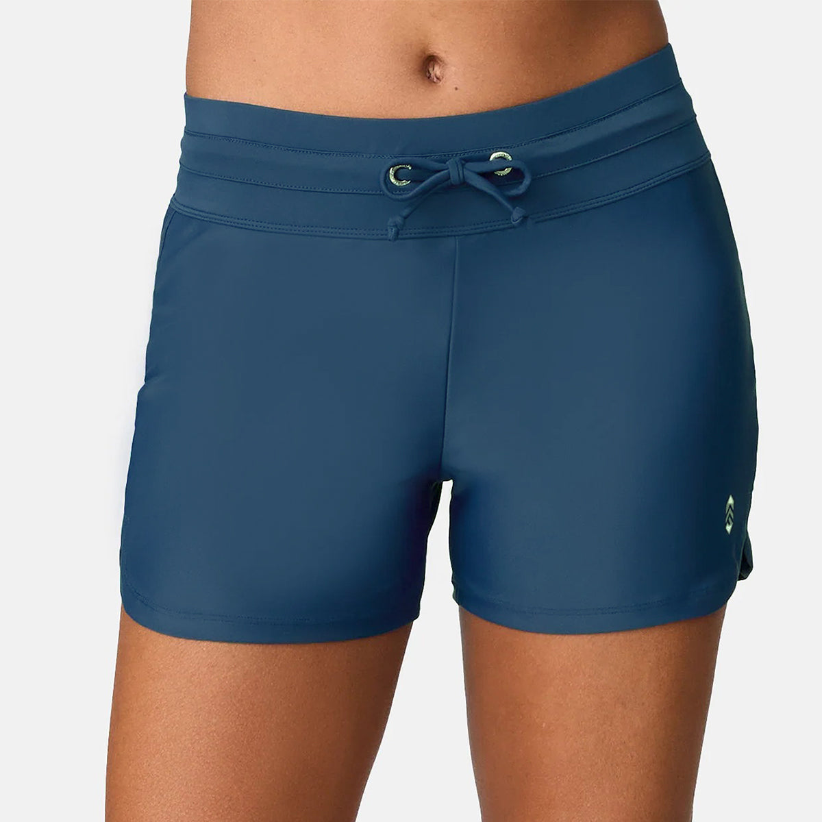 Womens Drawstring Quick-Dry Swim Shorts with Inner Brief