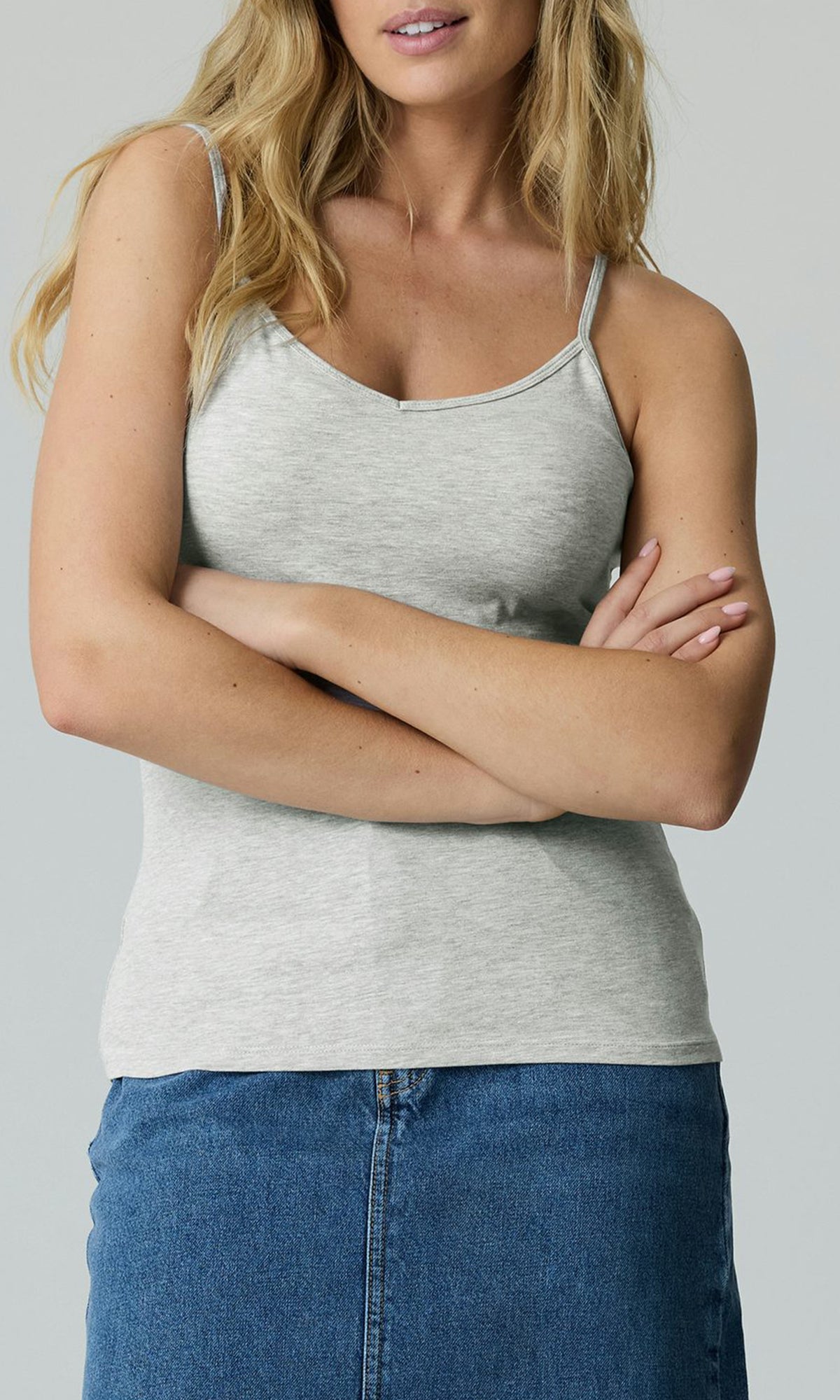 Ladies Basic Camisole V-Neck Cotton Tank Top