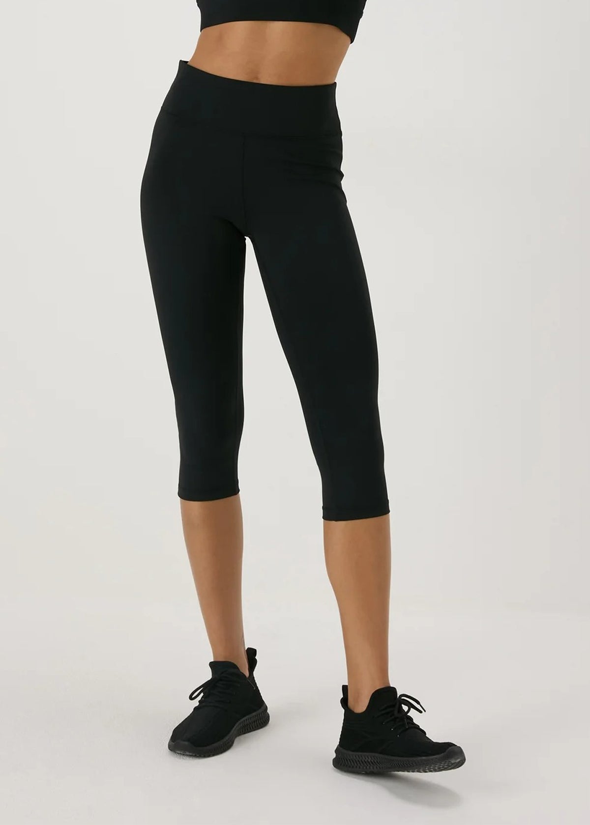 Women's High Waist Stretch Activewear Capri Leggings