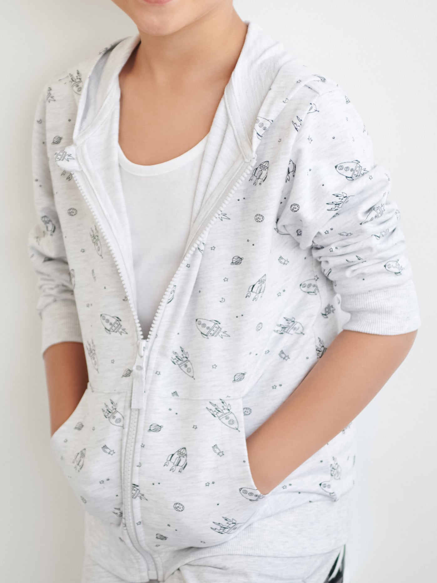 Kids Zip Up Hoodie Sweatshirt