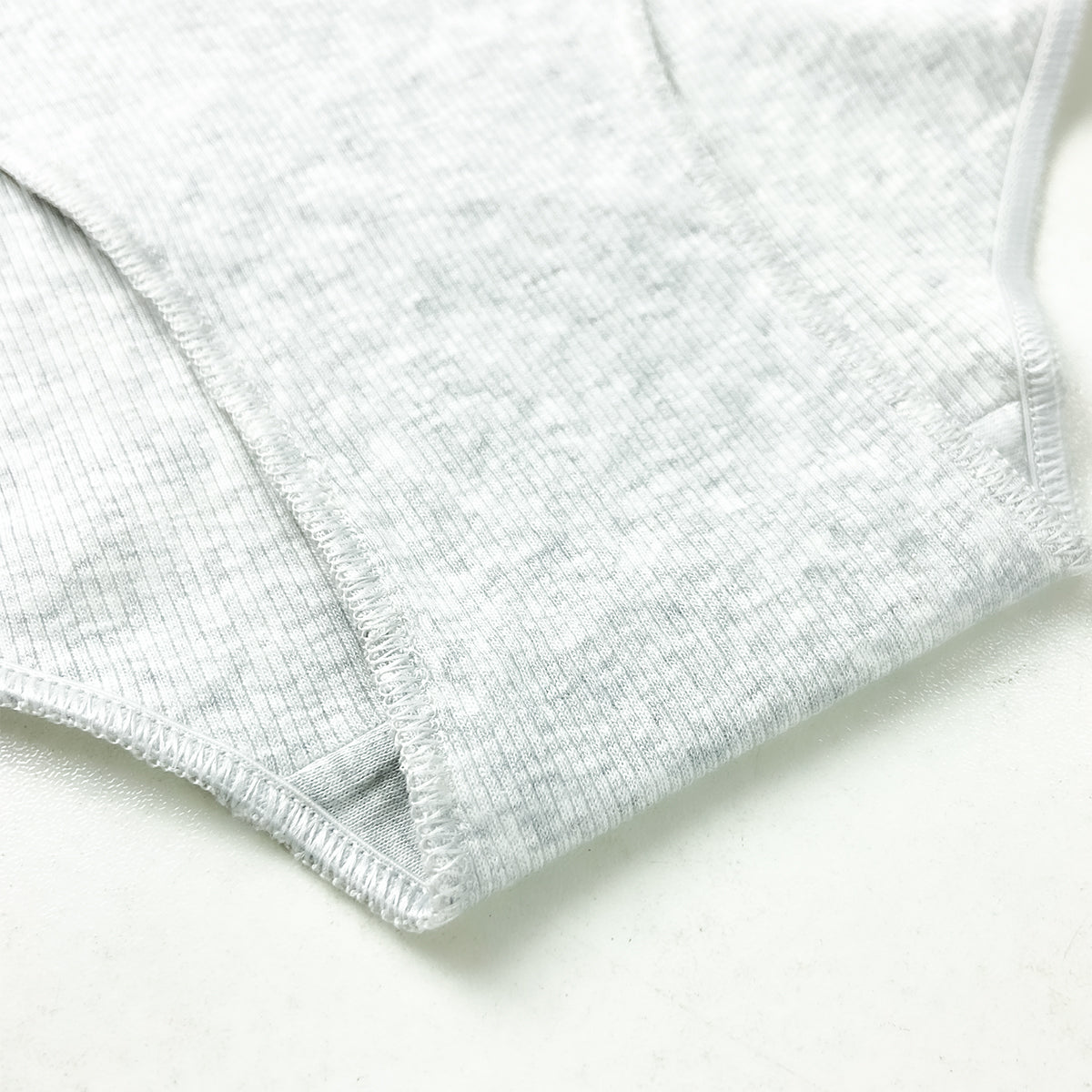 Pack of 5 Womens Ribbed Cotton Lace Waist Half Back Briefs Panty