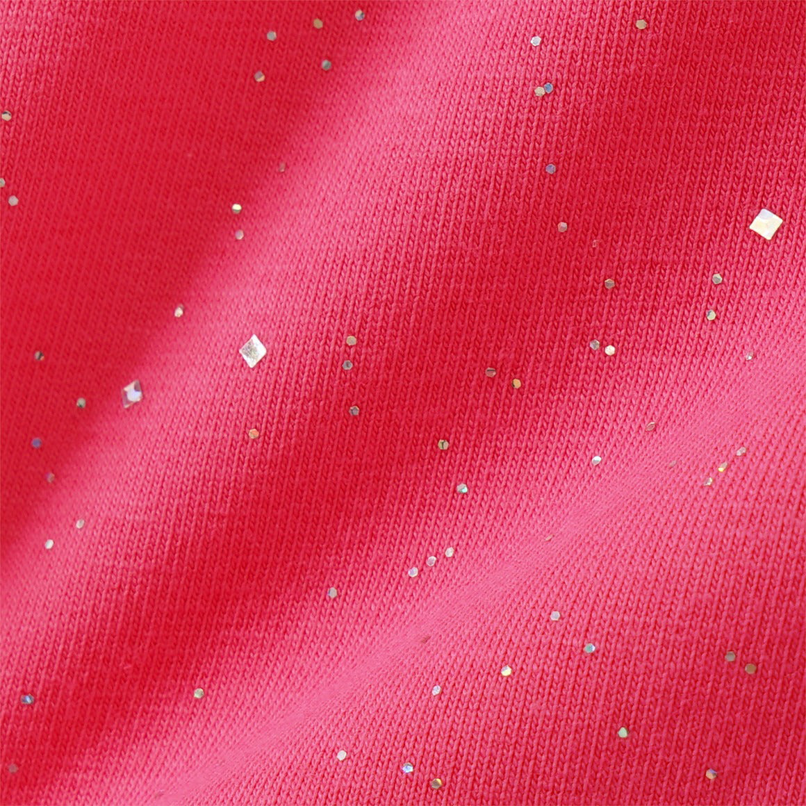 Girls Silver Glitter Spray Printed Cotton Capri Leggings