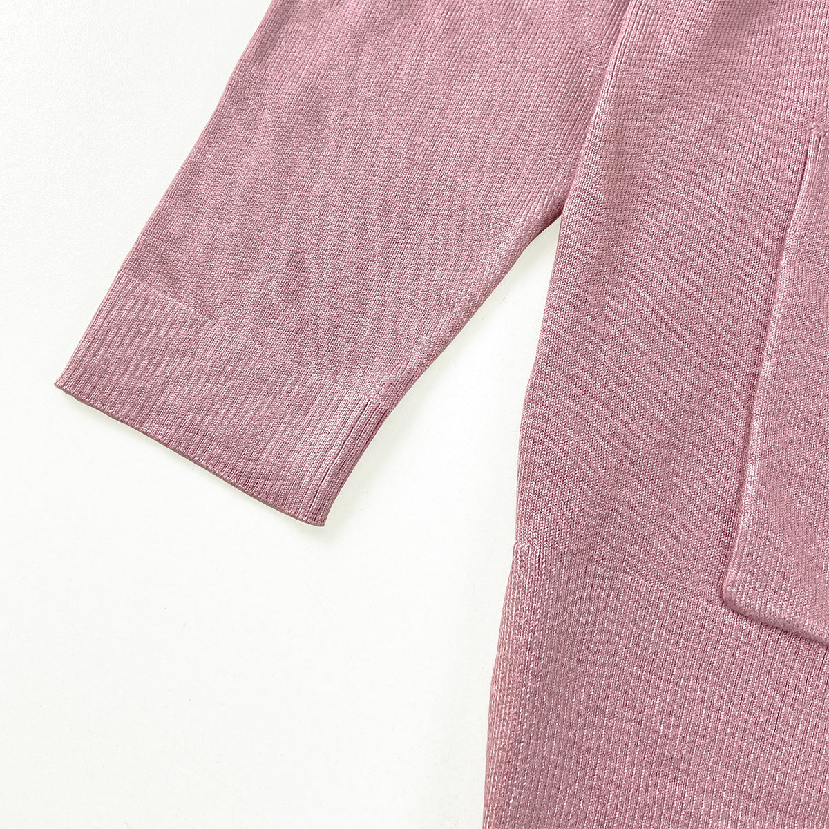 Womens Soft Knit Open-Front Long Cardigan with Pockets